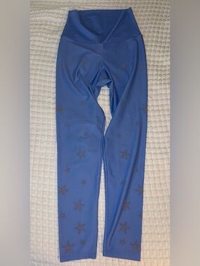 Beach Riot Blue Leggings with Star Embellishments